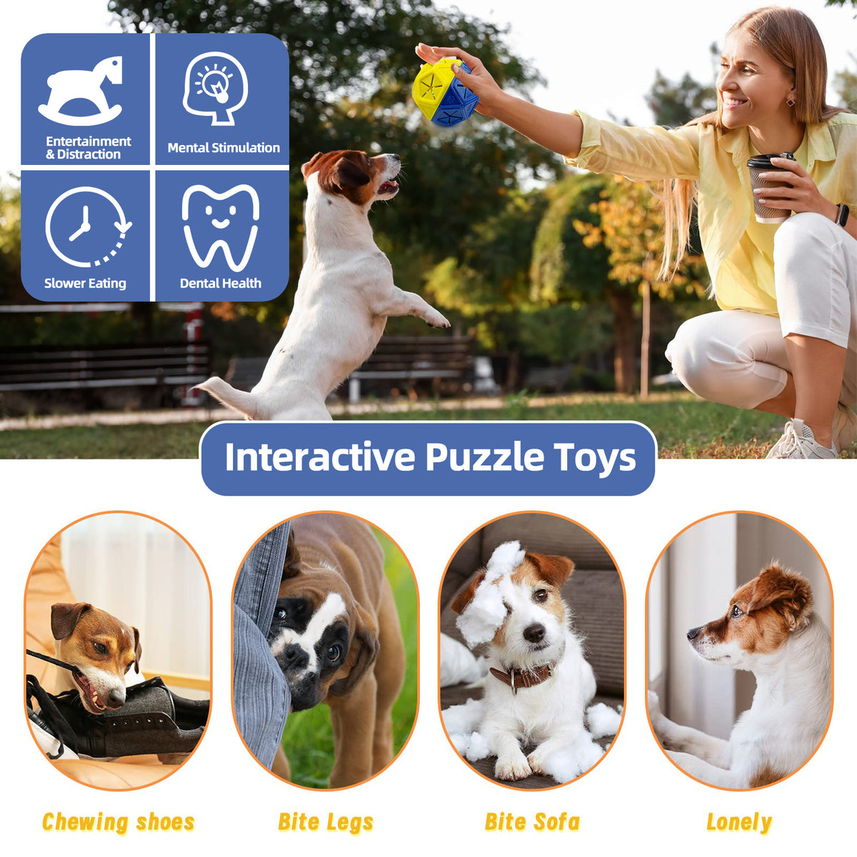 Treat-Dispensing Puzzle Ball for Dogs