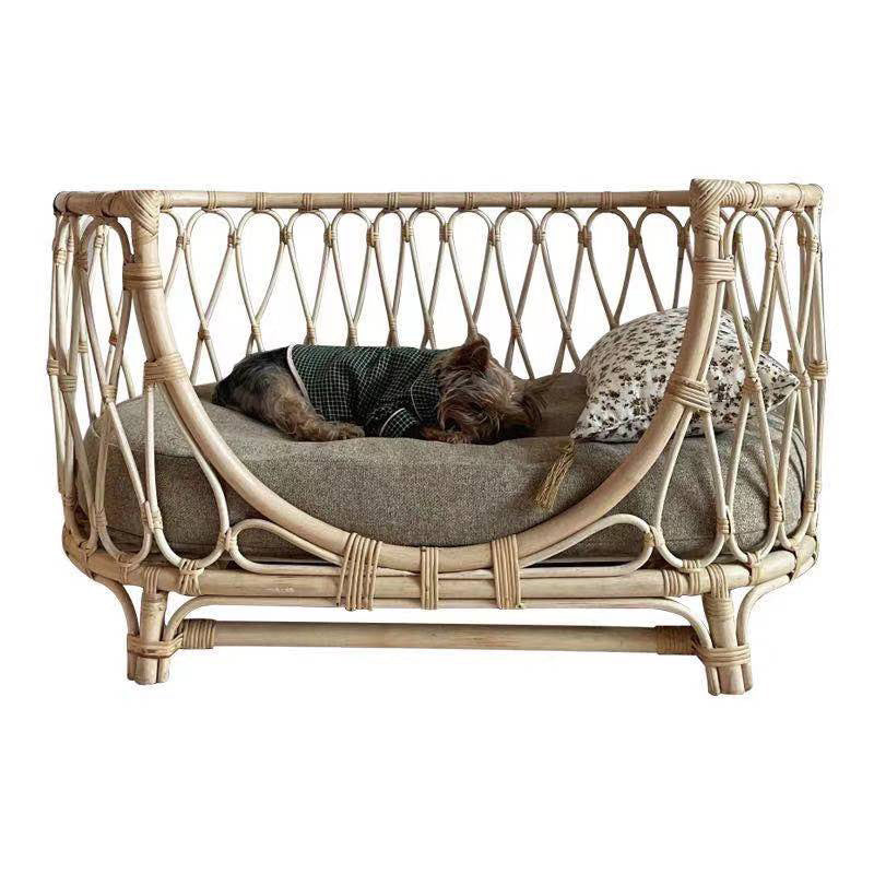 Woven Rattan Pet Sofa Bed