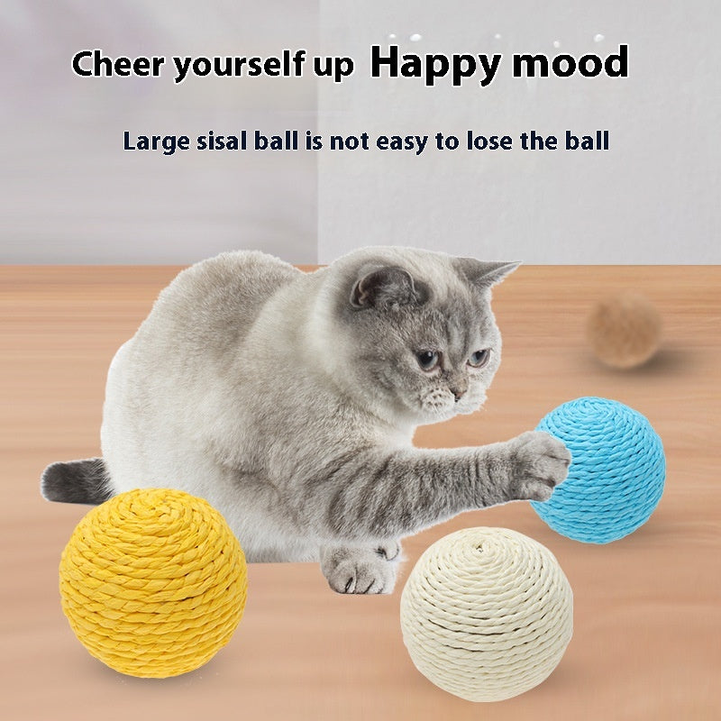 Paper Rope Cat Toy Ball