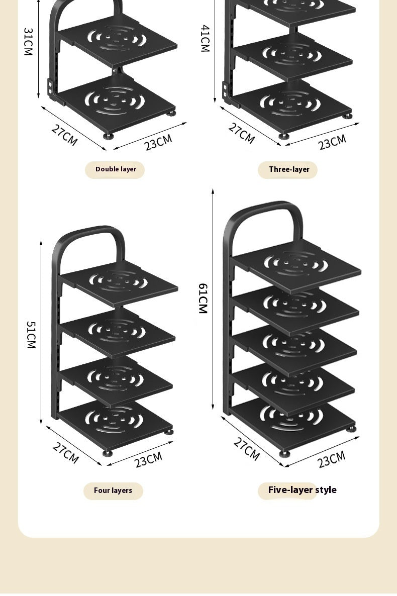 Adjustable Carbon Steel Pot Rack