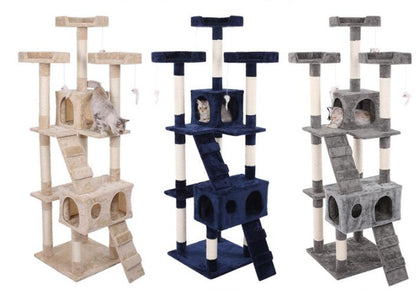 Multi-Level Cat Tree with Scratching Posts