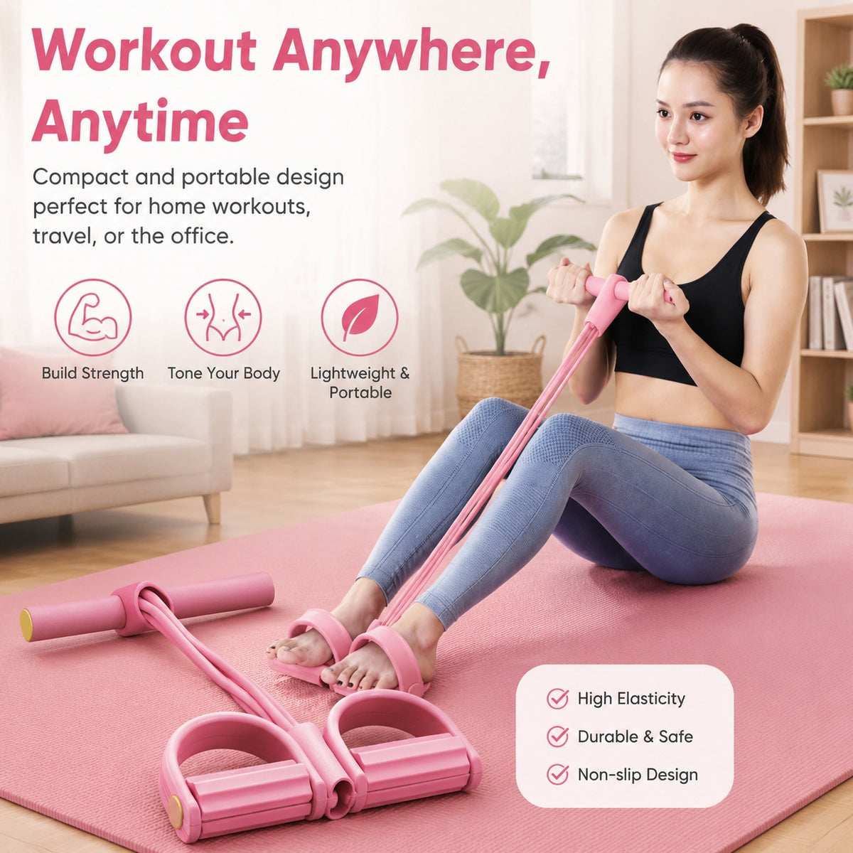 Six-Tube Pedal Resistance Band