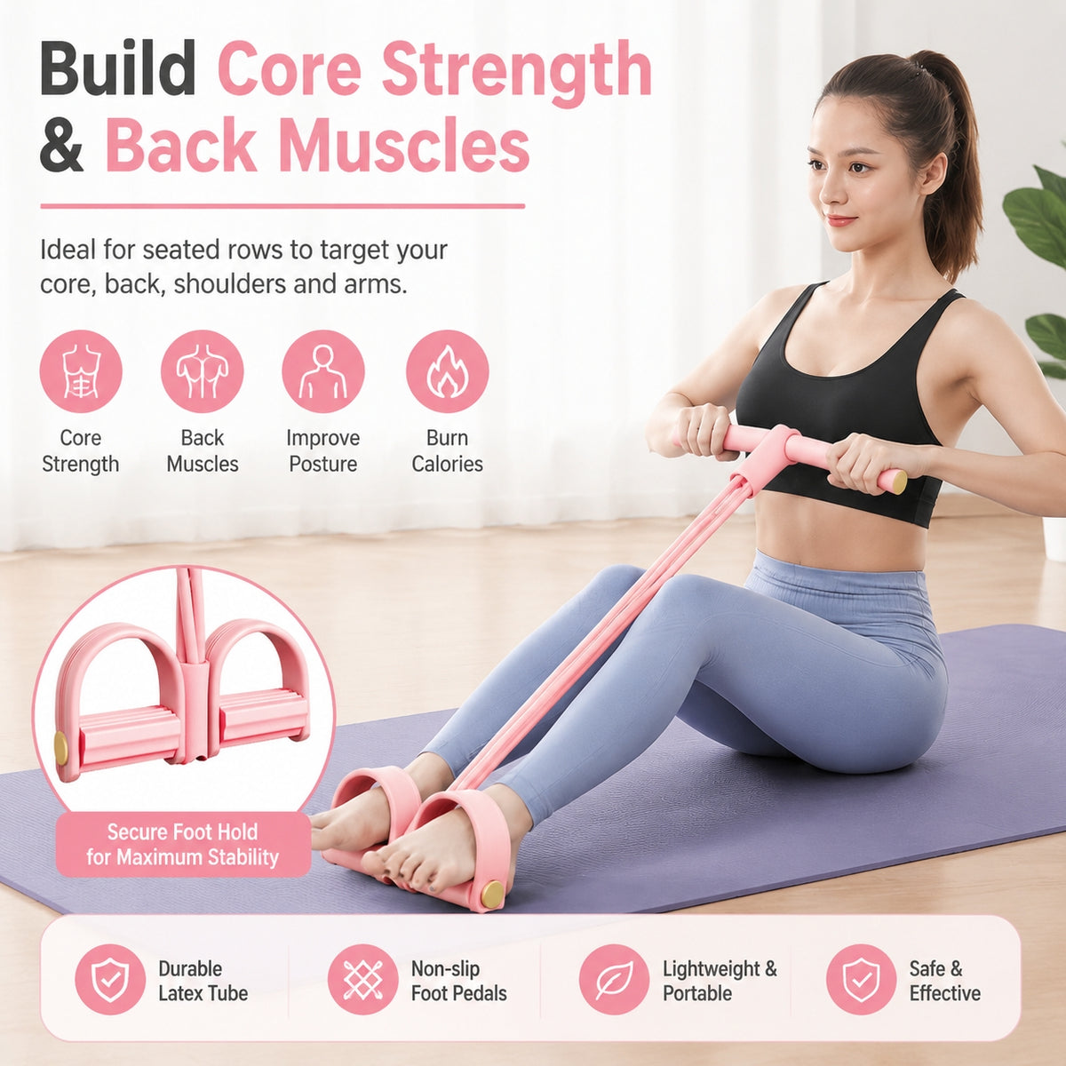 Six-Tube Pedal Resistance Band