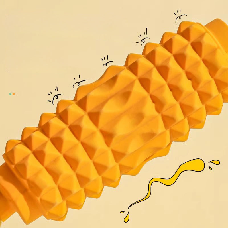 Textured Latex Dog Toy with Rope