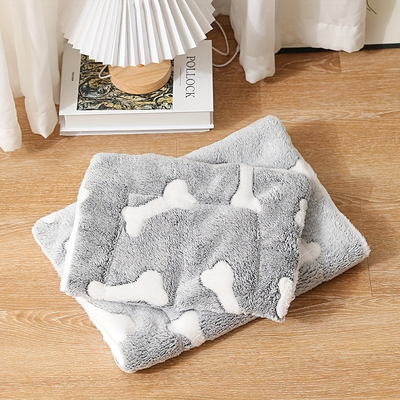 Coral Velvet Pet Crate Mat