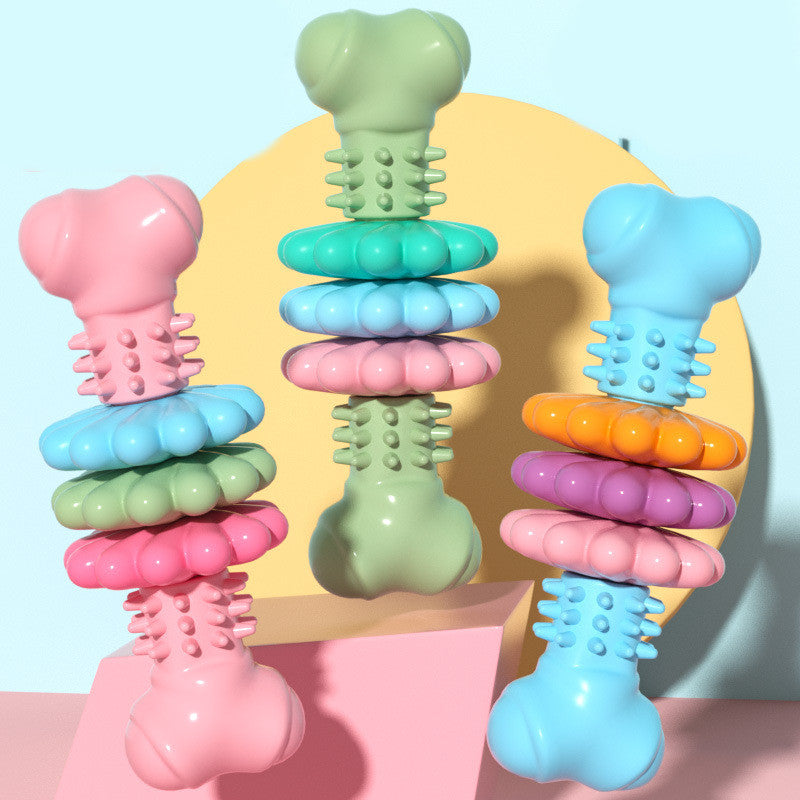 Textured TPR Bone Dog Toy