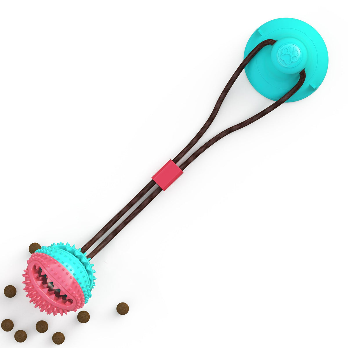Suction-Cup Rope and Treat Ball Dog Toy