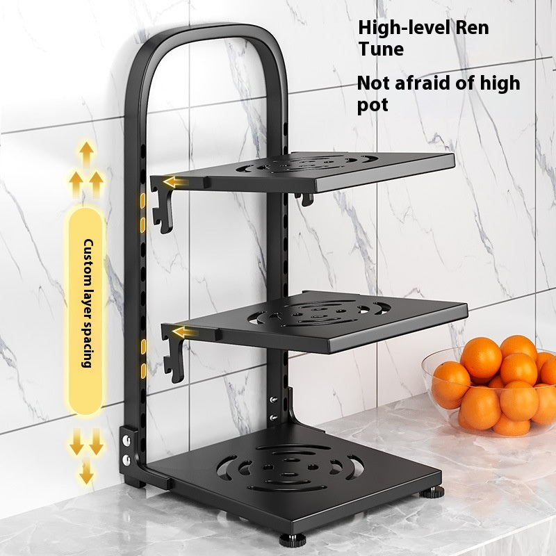 Adjustable Carbon Steel Pot Rack
