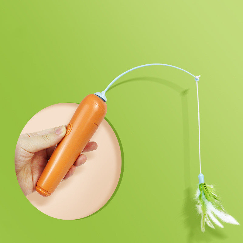 Cat Ball Track Toy with Feather