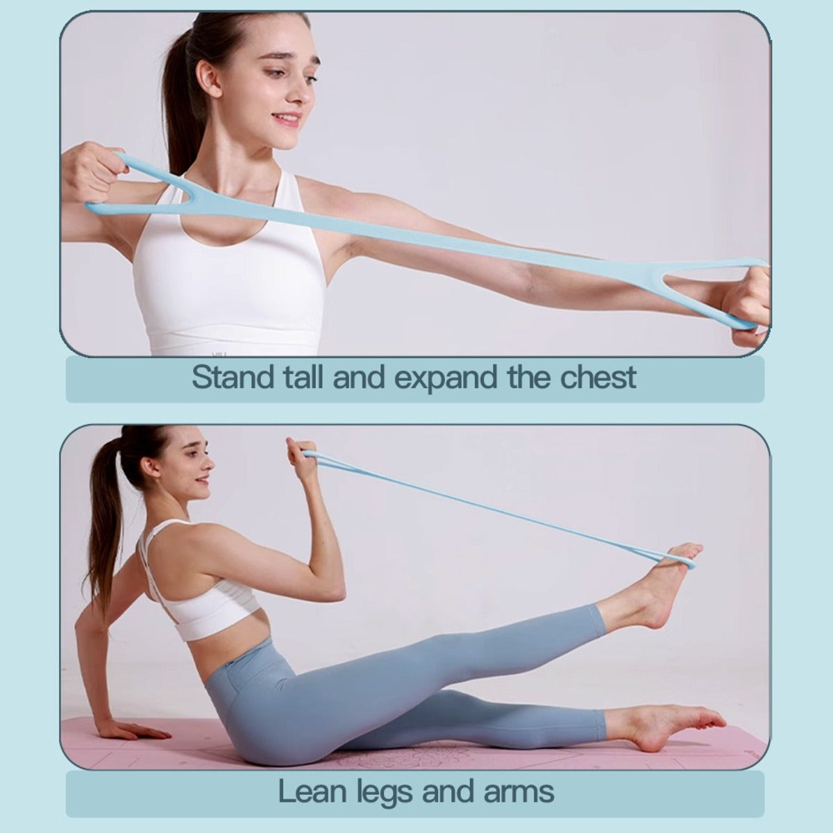 Three-Piece Figure-Eight Resistance Band Set