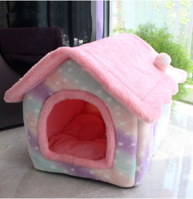 Foldable Enclosed Pet Bed