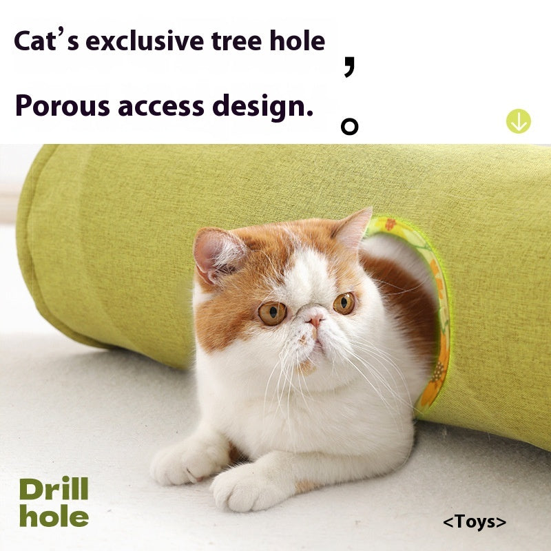 Fabric Cat Play Tunnel