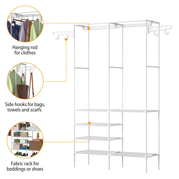 Four-Tier Closet Storage Shelf