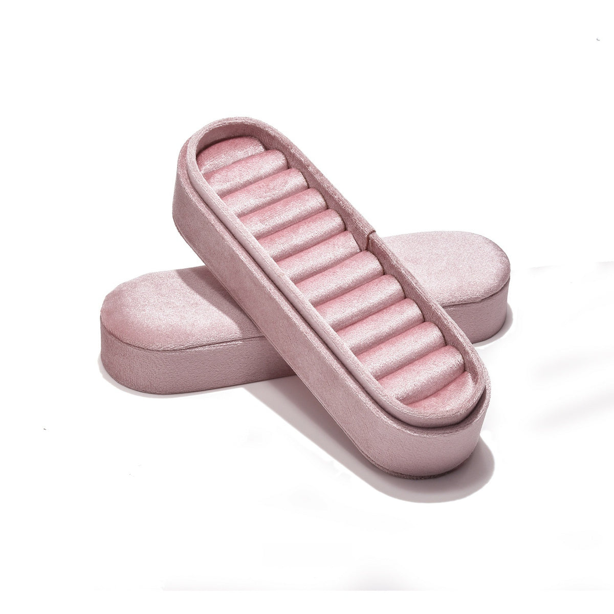 Velvet-Lined Ring and Earring Storage Box