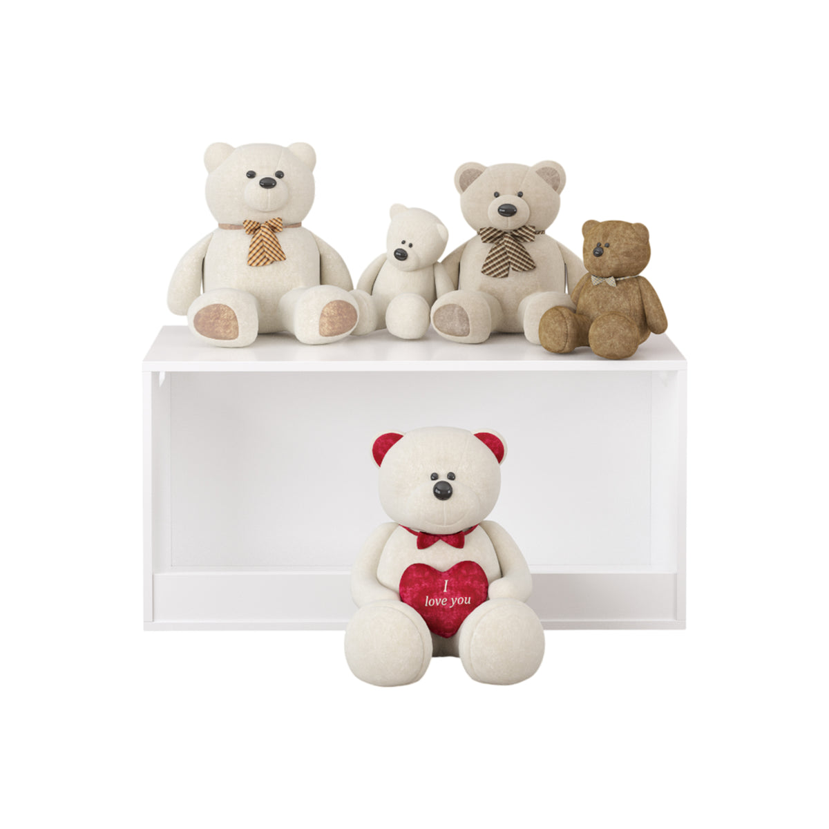 Open Wooden Toy Storage Bin