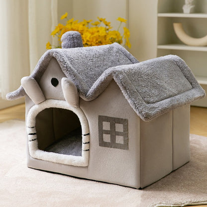 Foldable Enclosed Pet Bed