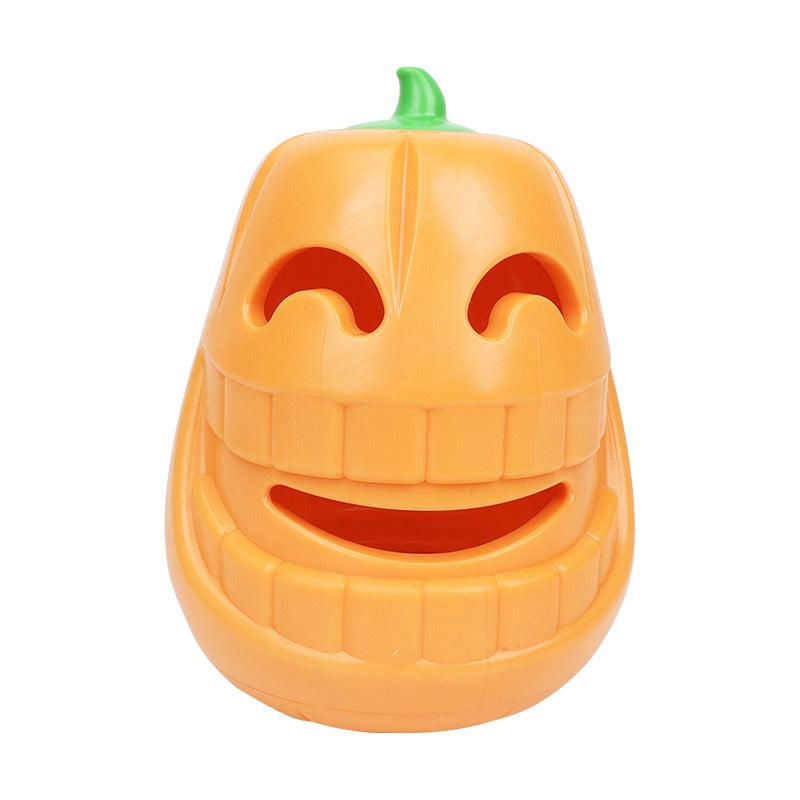 Pumpkin-Shaped TPR Dog Treat Toy