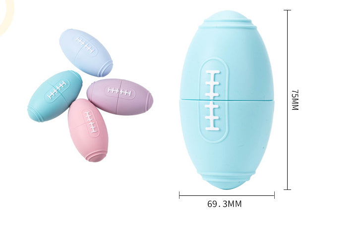 Football-Shaped Treat-Dispensing Dog Toy