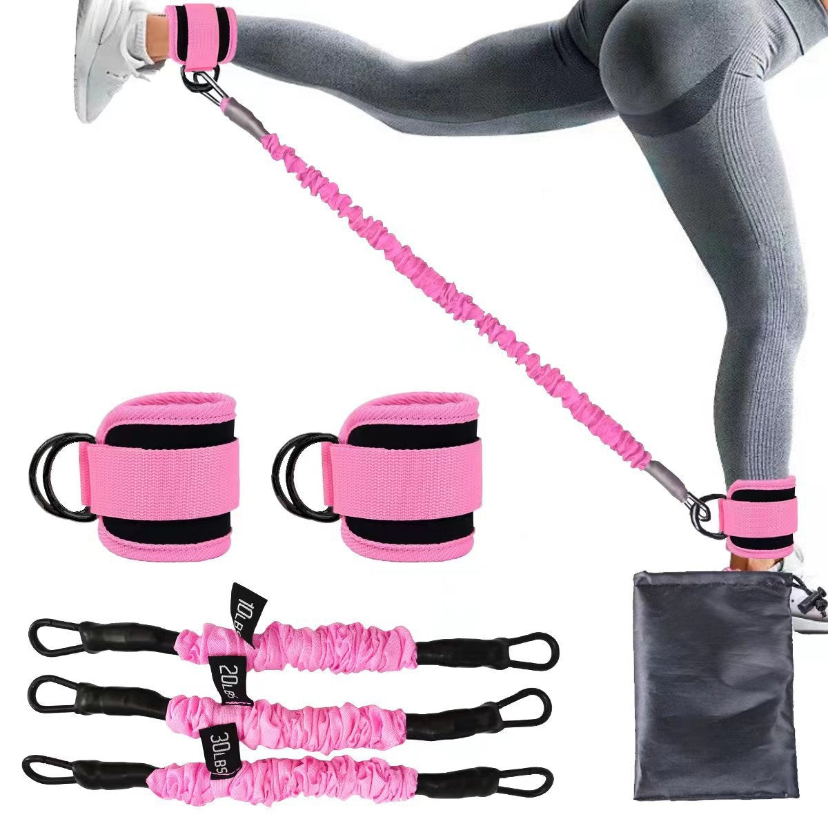 Ankle Strap Resistance Band Set