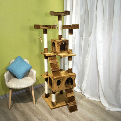 Multi-Level Cat Tree with Scratching Posts