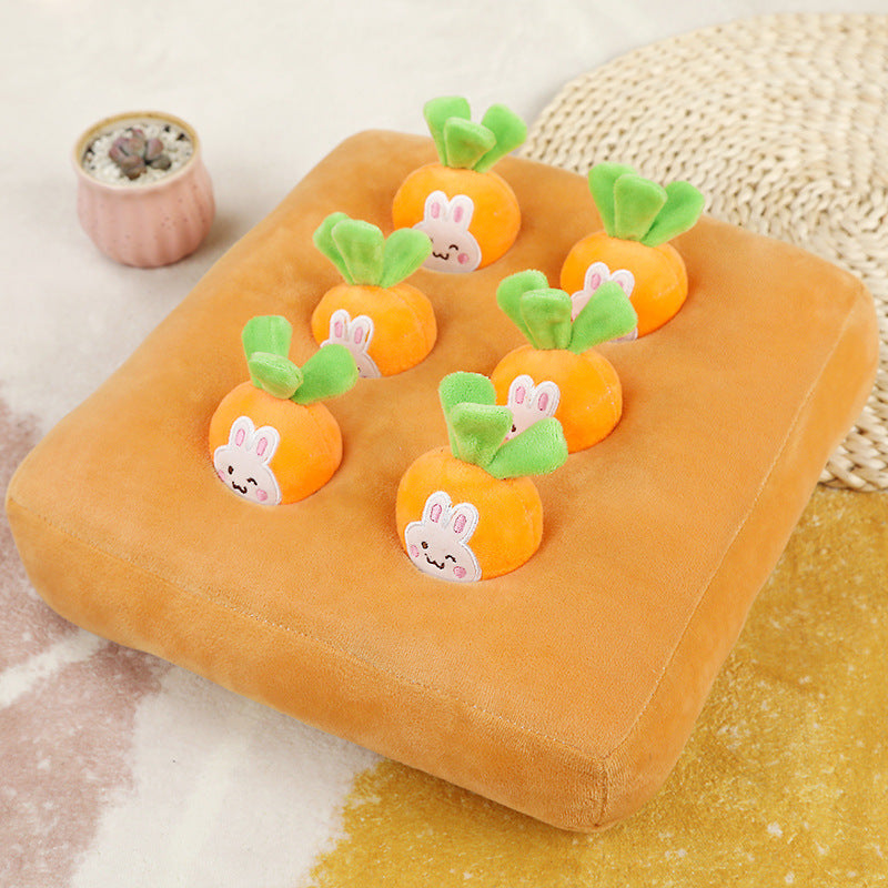 Carrot Patch Plush Pet Snuffle Toy