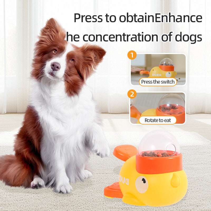 Duck-Shaped Treat-Dispensing Pet Toy