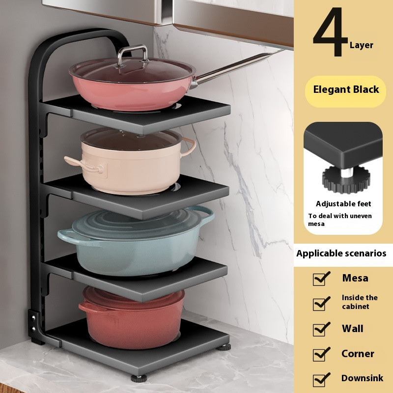 Adjustable Carbon Steel Pot Rack