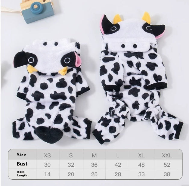 Coral Fleece Pig Pet Costume