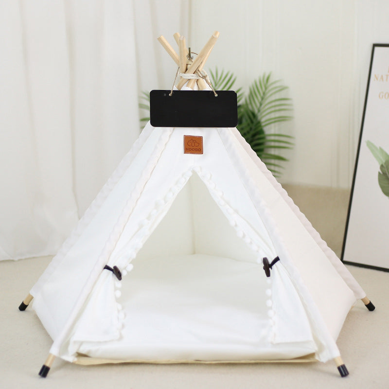 Striped Pet Teepee Tent