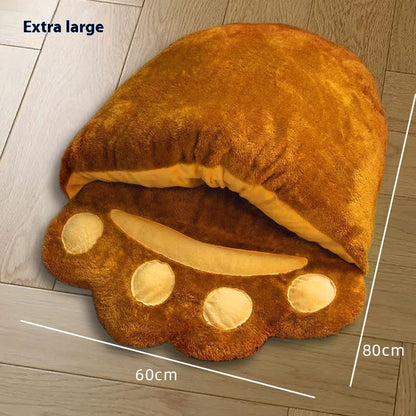 Bear Paw Enclosed Pet Bed