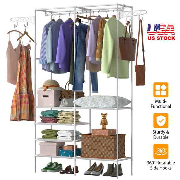 Four-Tier Closet Storage Shelf