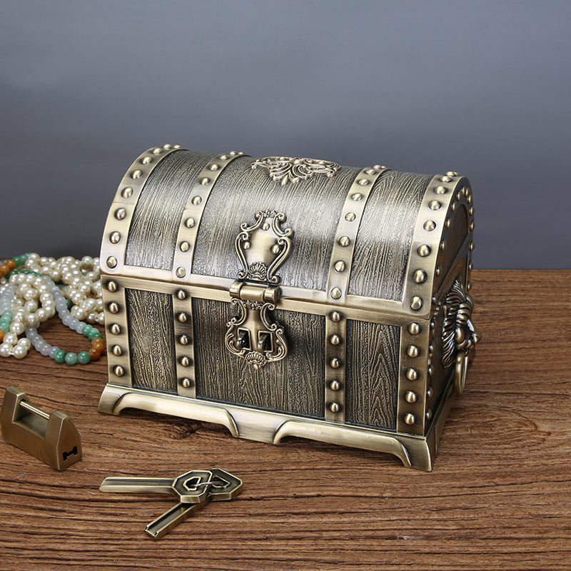 Zinc Alloy Jewelry Box with Lock