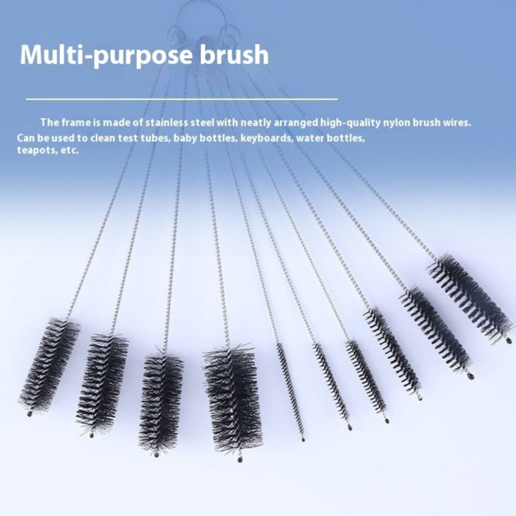 Nylon and Stainless Steel Cleaning Brush Set