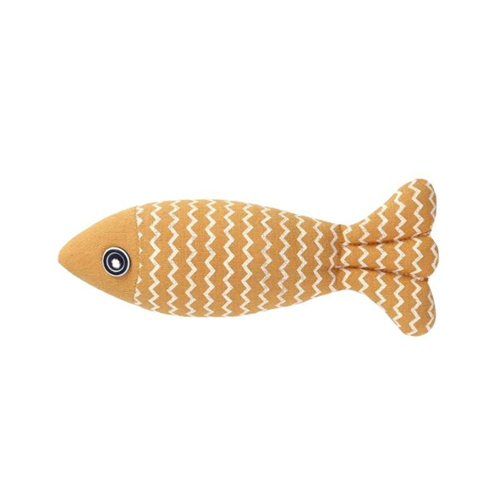 Fish-Shaped Catnip Pillow Toy
