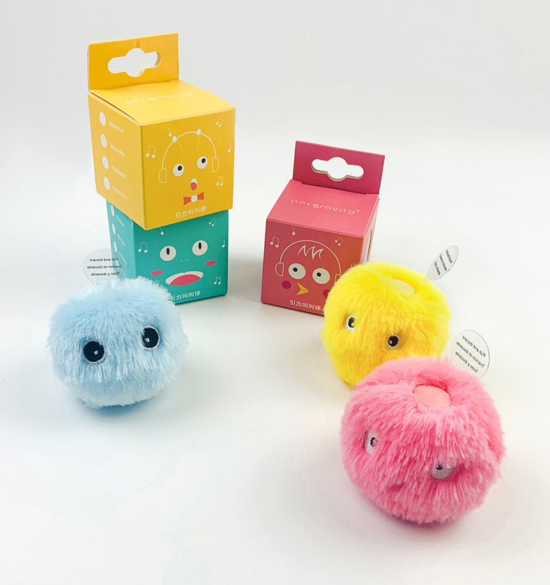Light-Up Plush Pet Toy Ball