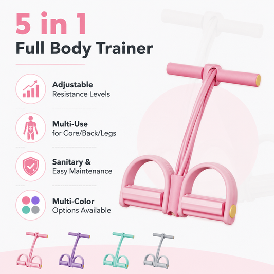Six-Tube Pedal Resistance Band
