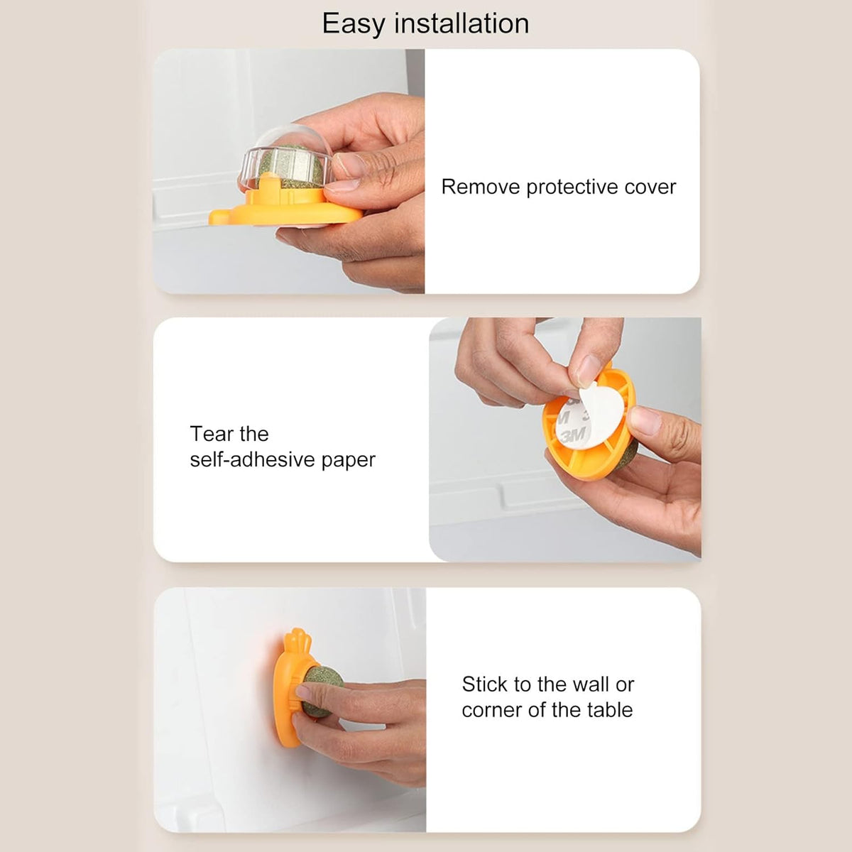Carrot-Shaped Wall-Mounted Catnip Toy