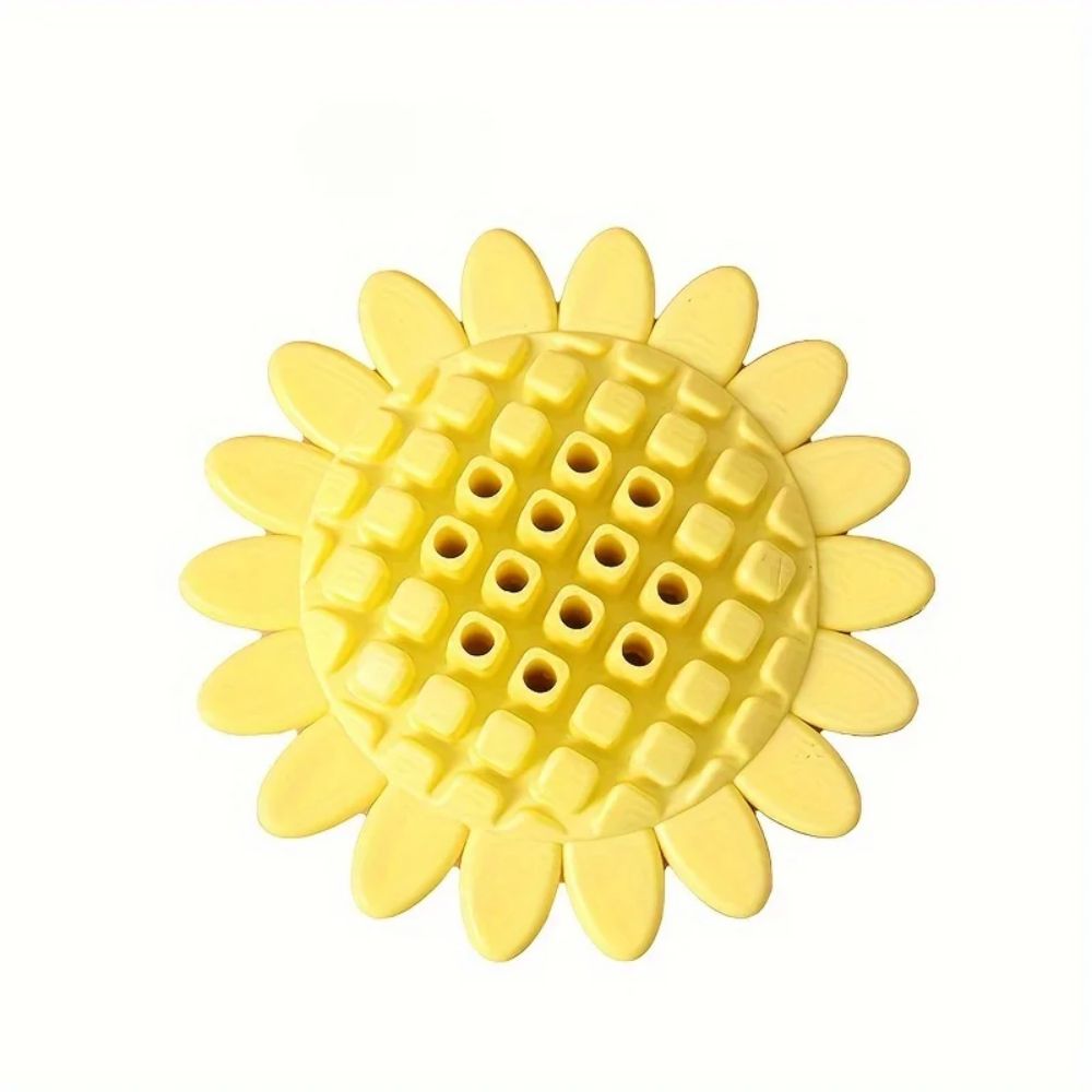 Sunflower-Shaped Dog Treat Toy