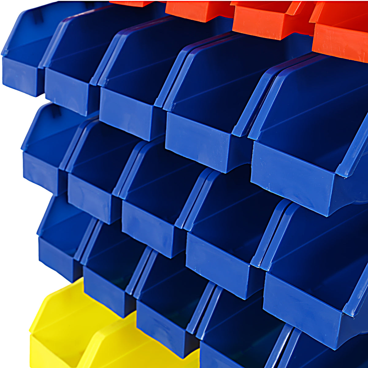 Rolling Parts Storage Rack with 90 Bins