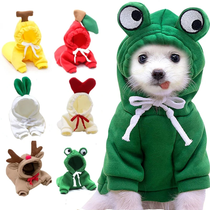 Fruit-Style Fleece Pet Hoodie