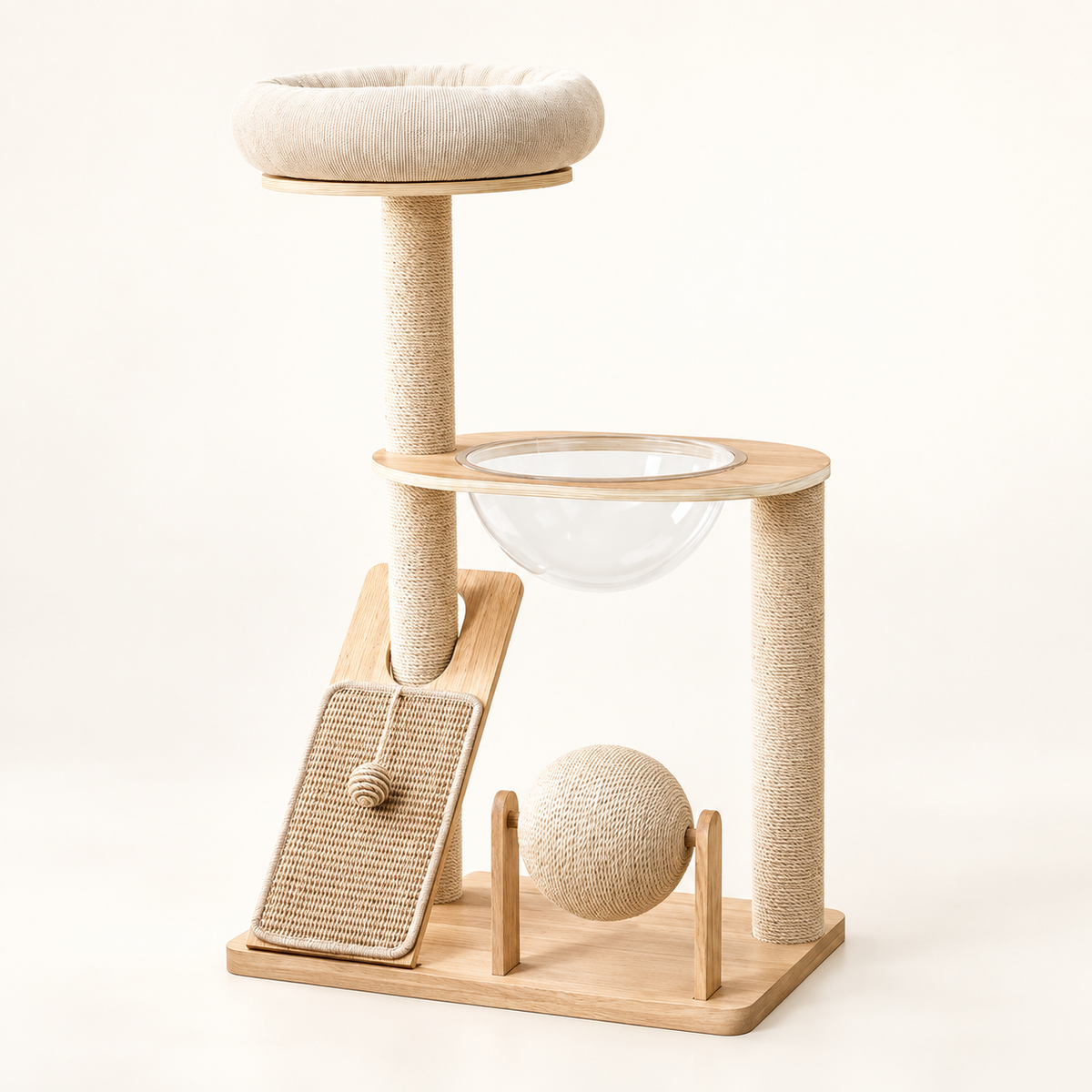 Cat Climbing Tower with Scratching Platforms - main product view