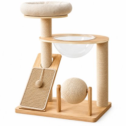 Cat Climbing Tower with Scratching Platforms - product view 5