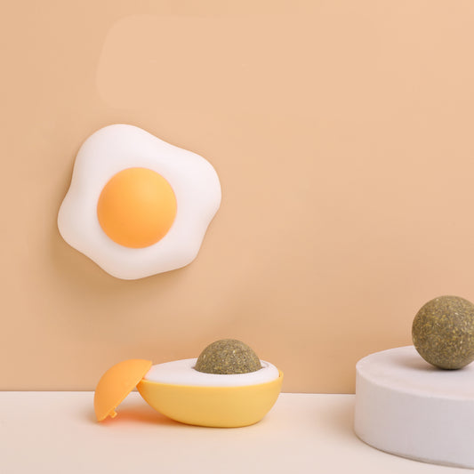 Egg-Shaped Catnip Toy