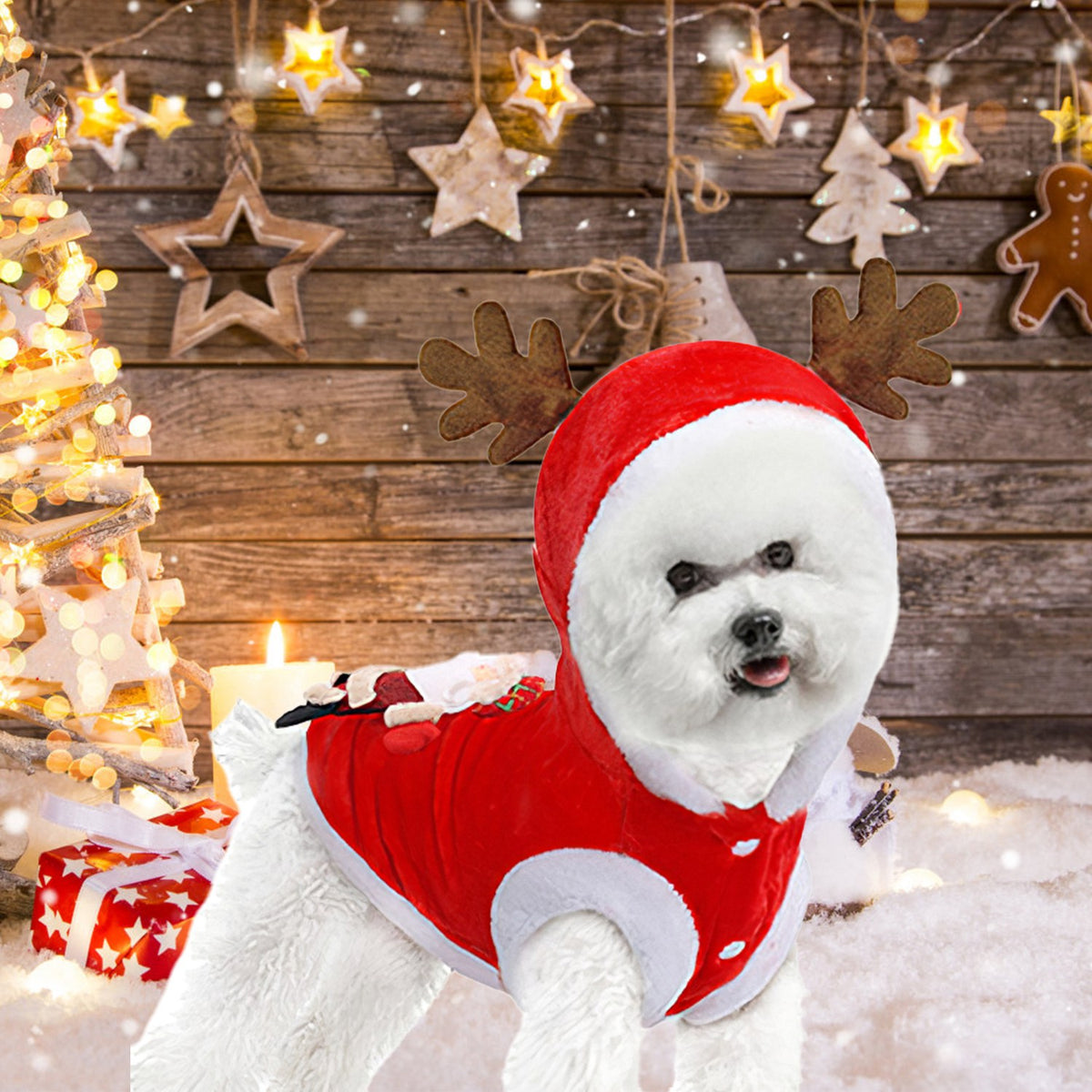Christmas Reindeer Antler Pet Outfit