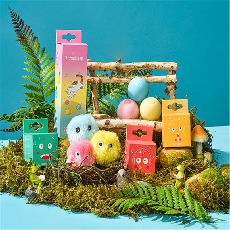 Light-Up Plush Pet Toy Ball