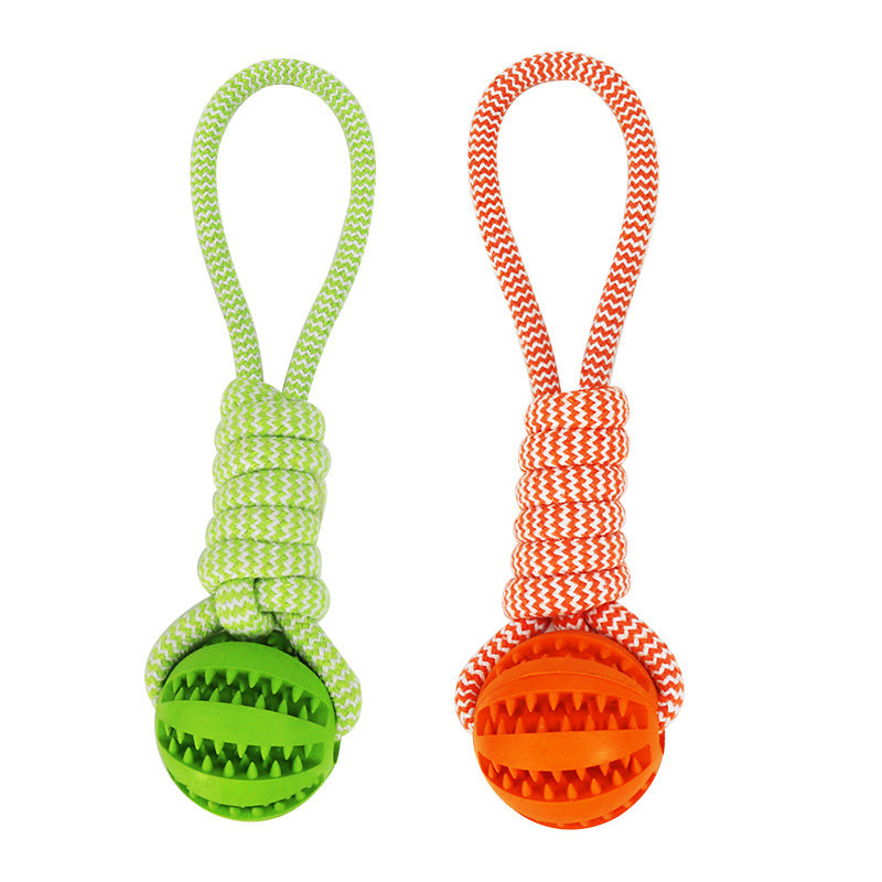 TPR Treat Ball with Cotton Rope