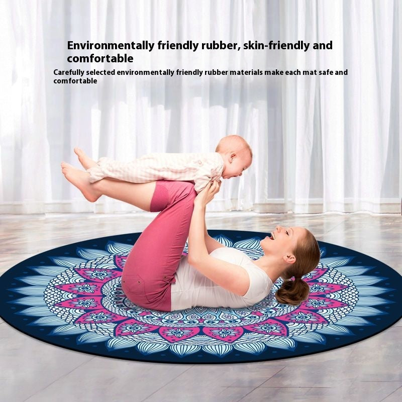 Round Natural Rubber Exercise Mat