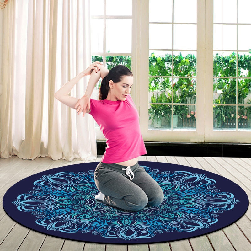 Round Natural Rubber Exercise Mat