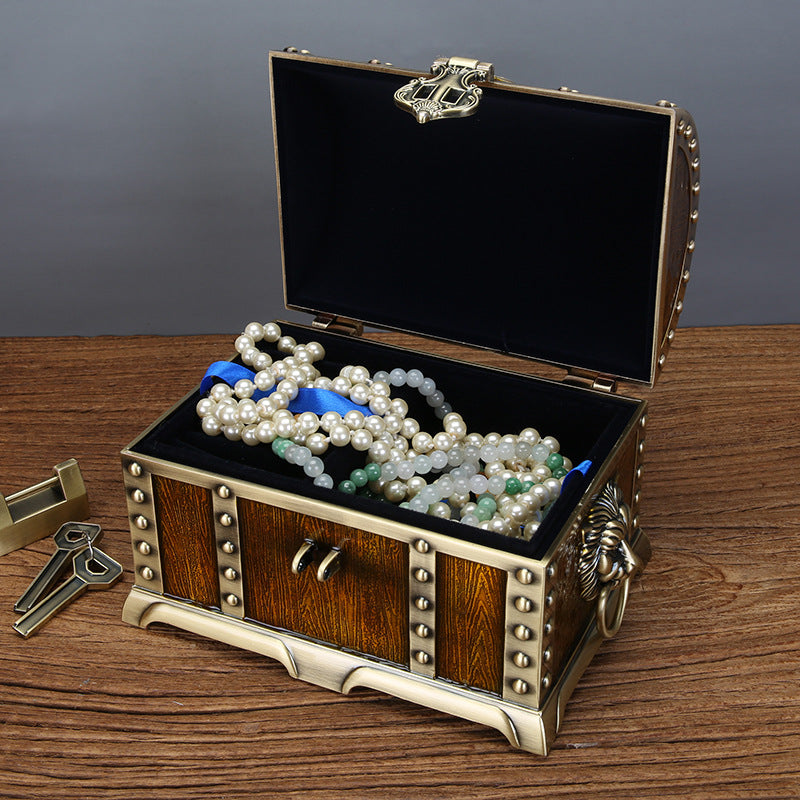Zinc Alloy Jewelry Box with Lock