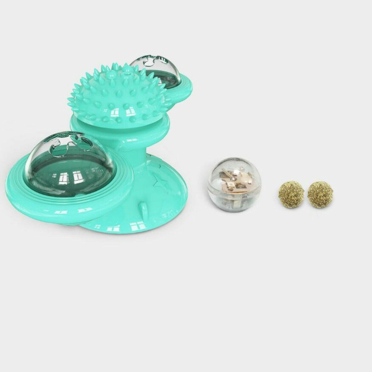 Windmill Cat Spinner Toy with Suction Cup